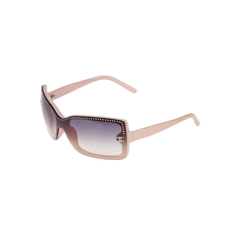 B-35. Chanel Swarovski Crystal Y2K Sunglasses